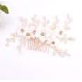 Accesoriu elegant pentru decor par AP011EE Auriu cu cristale si perle